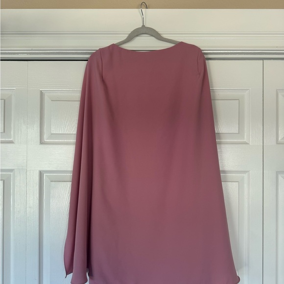 Ralph Lauren Dusty Pink Cape-Sleeve Mini Dress NWT - Picture 5 of 5